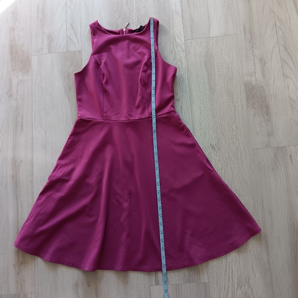 White House Black Market Sleeveless Fit & Flare A-line Dress Purple 6 - Picture 7 of 10
